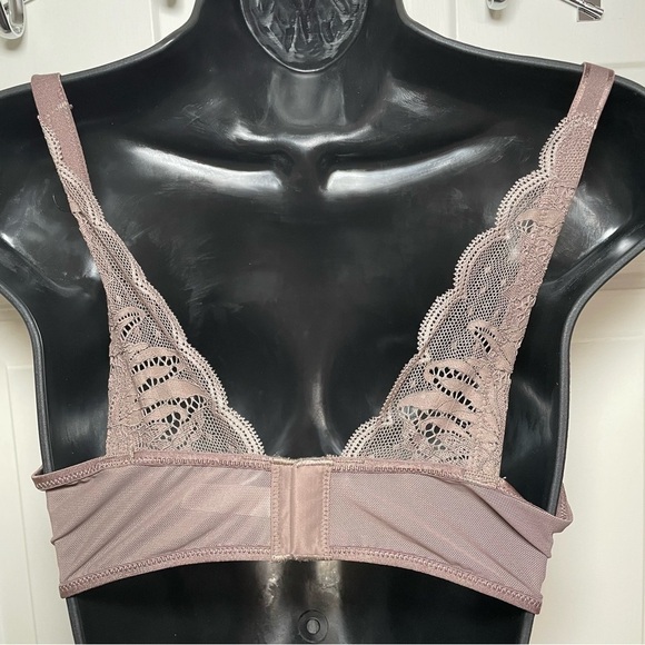 Paramour by Felina 42DDD Peridot Contour Underwire Bra 225073 Mink Lace & Mesh - Picture 7 of 14